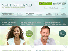 Tablet Screenshot of myhormonetherapy.com